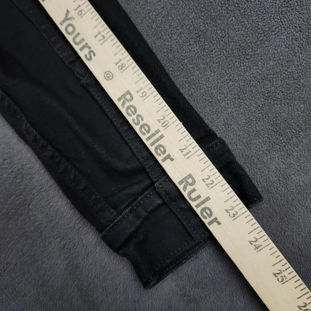 Levis Trucker Jacket Mens Small Faded Black Denim Button Front 72334-0223